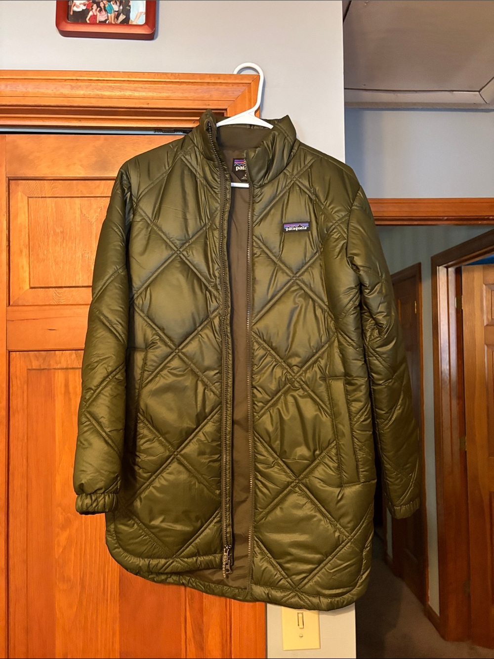 Patagonia Olive Green Quilted Jacket